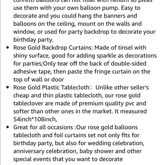 ROSE GOLD “HAPPY BIRTHDAY” Balloon set. - Picture 4 of 4